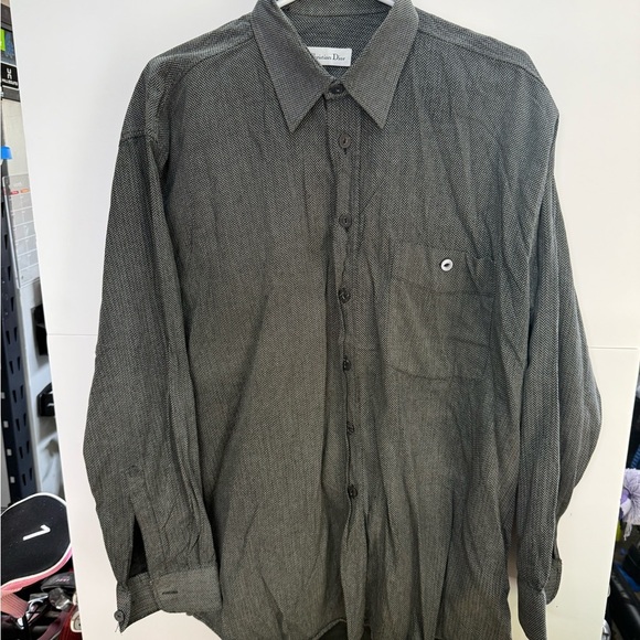Dior Gray Casual Button Down Shirt - Picture 1 of 3